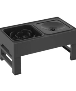 ELS PET Elevated Dog Stand with 4 Adjustable Heights