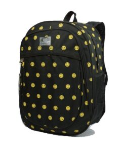 Emoji School Backpack Smile 20L - Black