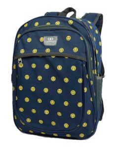Emoji School Backpack Smile 20L - Navy