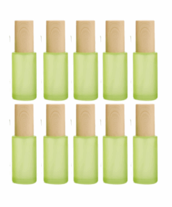 Empty Frosted Glass Bottles 30ml Pack of 10 for DIY Beauty Products/travel - Green