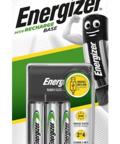 Energizer Base Charger USB + 4x NiMH AA 1300mAh Batteries