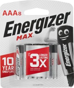 Energizer MAX Alkaline AAA Battery Card 8