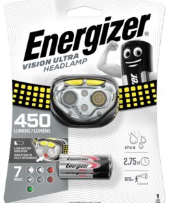 Energizer Vision Ultra Headlight 450 lumens includes 3x AAA