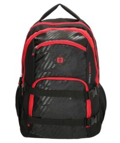 Enrico Benetti Natal Polyester 35 litres Backpack - Black & Red