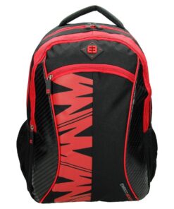 Enrico Benetti Natal Polyester 35 litres Backpack - Black & Red II