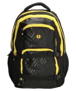 Enrico Benetti Natal Polyester 35 litres Backpack - Black & Yellow