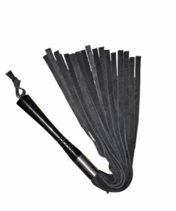 Equestrian Whip Flogger Genuine Leather with Bovine Suede Strands (Small)