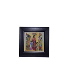 Ethnic Ladies-Canvas Framed Fine Art Painting-Wall Art