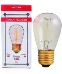 Eurolux Carbon Filament Mini Pear Shape E27 40w
