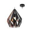 Eurolux - Carton1 Pendant 310mm Black/Copper