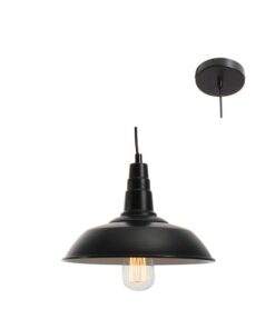 Eurolux - Farmhouse Pendant 260mm Black