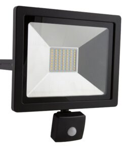 Eurolux Floodlight Led With Sensor 30w Black