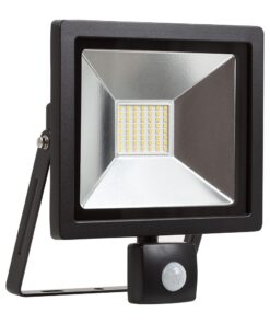 Eurolux - LED - 30w - Floodlight & Sensor - 4000K - Black