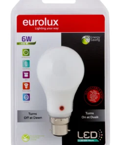 Eurolux LED Day Night Sensor 6w B22 Base Cool White