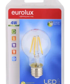 Eurolux LED Filament A60 E27 4w Warm White