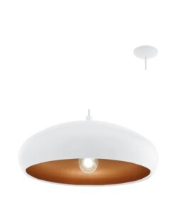 Eurolux - Mogano1 Pendant 400mm White/Copper