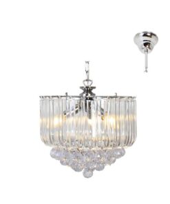 Eurolux - Otis Chandelier 3LT Acrylic Clear