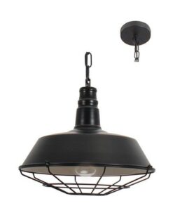 Eurolux P474 Pendant Metal - Black - 355mm