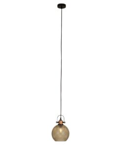 Eurolux - Pendant - 200mm - Cognac Glass