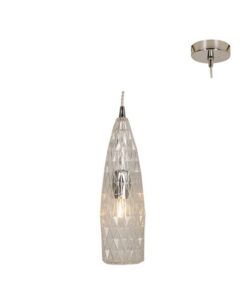 Eurolux - Pendant Chrome/Clear Glass - 95mm