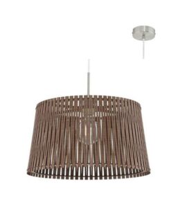 Eurolux - Sendero Pendant 450mm Brown Wood