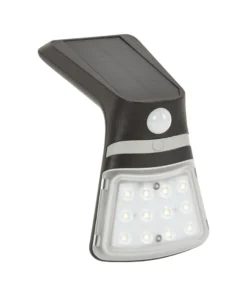 Eurolux Solar Motion Sensor Wall Light Black 1.5W