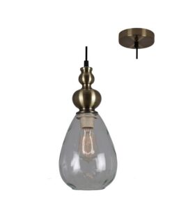 Eurolux - Victoria Pendant 160mm Clear Glass