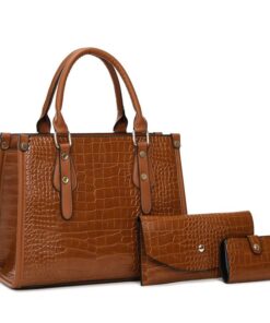 Eva 3-in-1 Satchel Bag - Brown