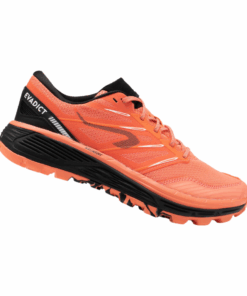 Evadict - Women's Trail Running Shoe MT Cushion - Coral Black - UK 6.5
