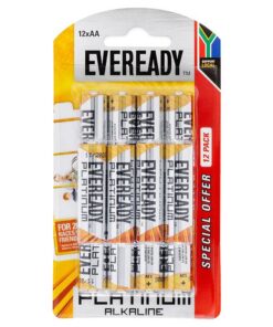 Eveready Platinum Alkaline AA Batteries (Pack of 12)