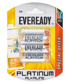 Eveready Platinum Alkaline AA Batteries (Pack of 6)