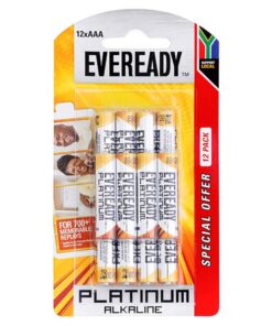 Eveready Platinum Alkaline AAA Batteries (Pack of 12)