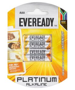 Eveready Platinum Alkaline AAA Batteries (Pack of 4)
