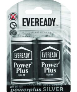 Eveready R20Pp Batteries - D Cell (2 Pack)