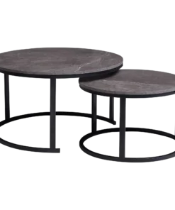 Everfurn Indus Nesting Coffee Table Marble Grey