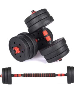 Everlast 20KG Vinyl Barbell & Dumbbell Set