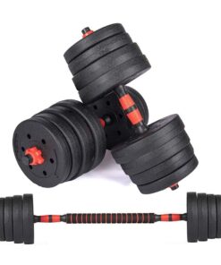 Everlast 30KG Vinyl Barbell & Dumbbell Set