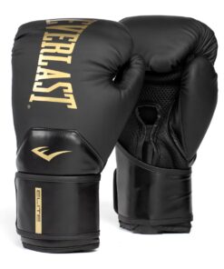 Everlast Elite 2 Boxing Gloves - 16oz Black & Gold