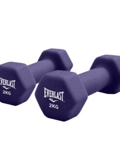 Everlast Pair of 5KG Dumbbells - Purple - 2.0 kg
