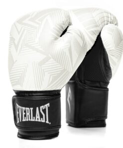Everlast Spark Training Gloves - 10oz White Geo Structure