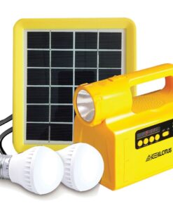 Everlotus 2W Solar Lighting with Bluetooth Speaker - Yellow/Black