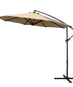 Excellent Outdoor 360-Degrees Portable Summer Garden Umbrella (Beige/Khaki)