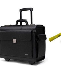 Executive Laptop Pilot Trolley Case 17 With MXM Keyring Flashlight