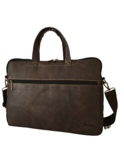Executive Slim Laptop Bag - Coffee