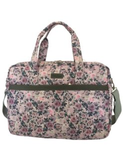 Executive Women Floral Laptop Bag - Pink