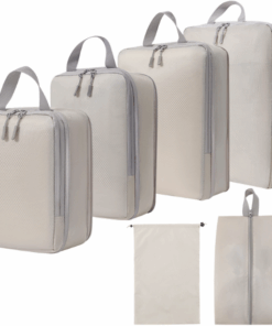 Expandable Lightweight Travel Bags Compression Organiser Cube 6 pack