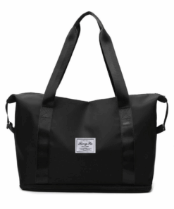 Expandable Travel Weekend - Gym Bag - Black