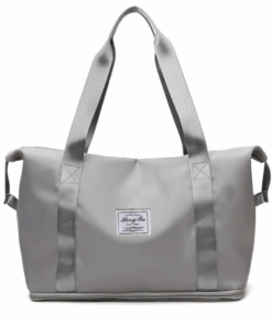 Expandable Travel Weekend - Gym Bag - Grey