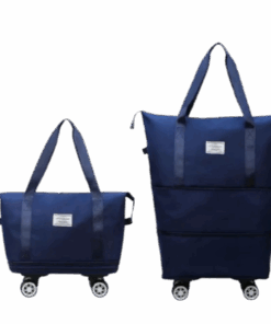 Expandable Travel Weekend---With 4 Wheels - Blue