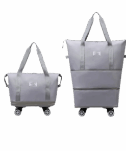 Expandable Travel Weekend---With 4 Wheels - Grey